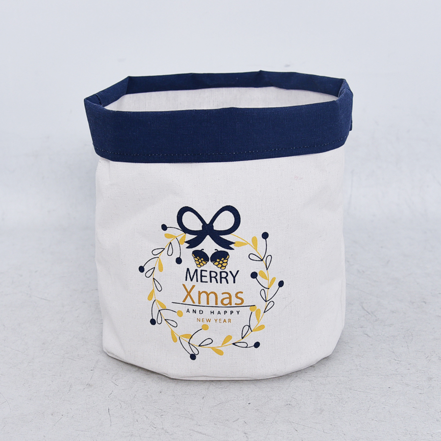 Foldable fabric storage bin