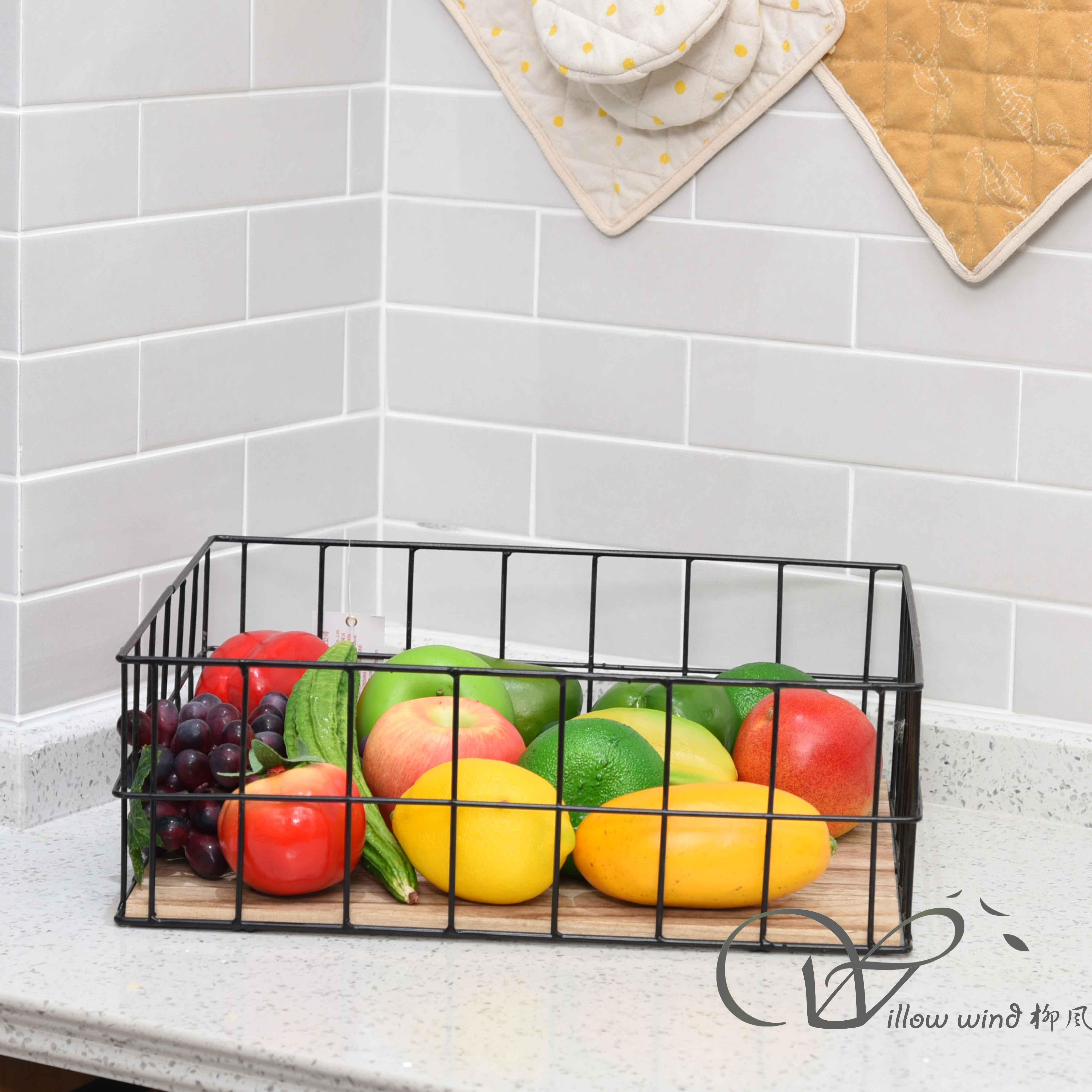 metal basket storage basket wire basket fruit basket