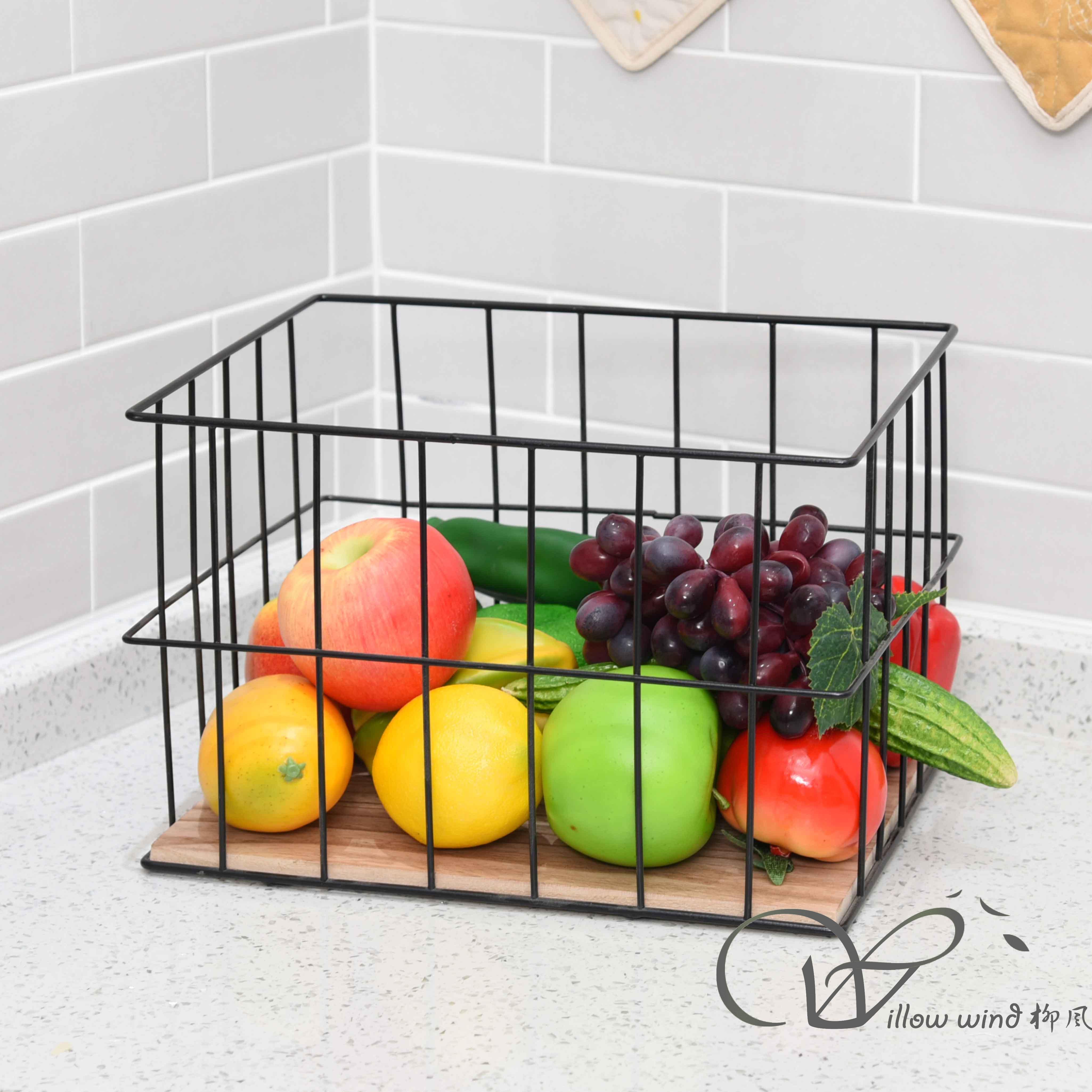 metal basket storage basket wire basket fruit basket