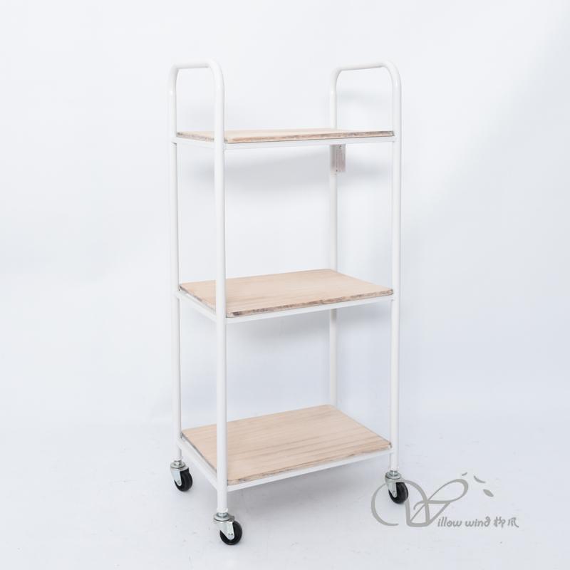 White Iron cabinet side table night stand Storage cabinet