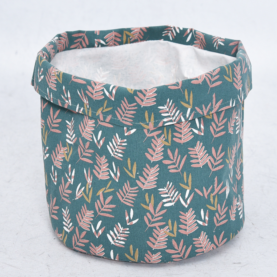 Foldable fabric storage bin