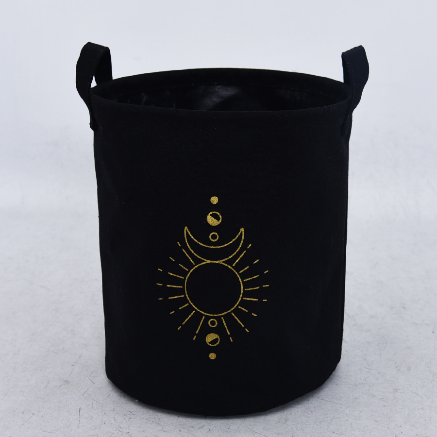 Foldable fabric storage bin hamper