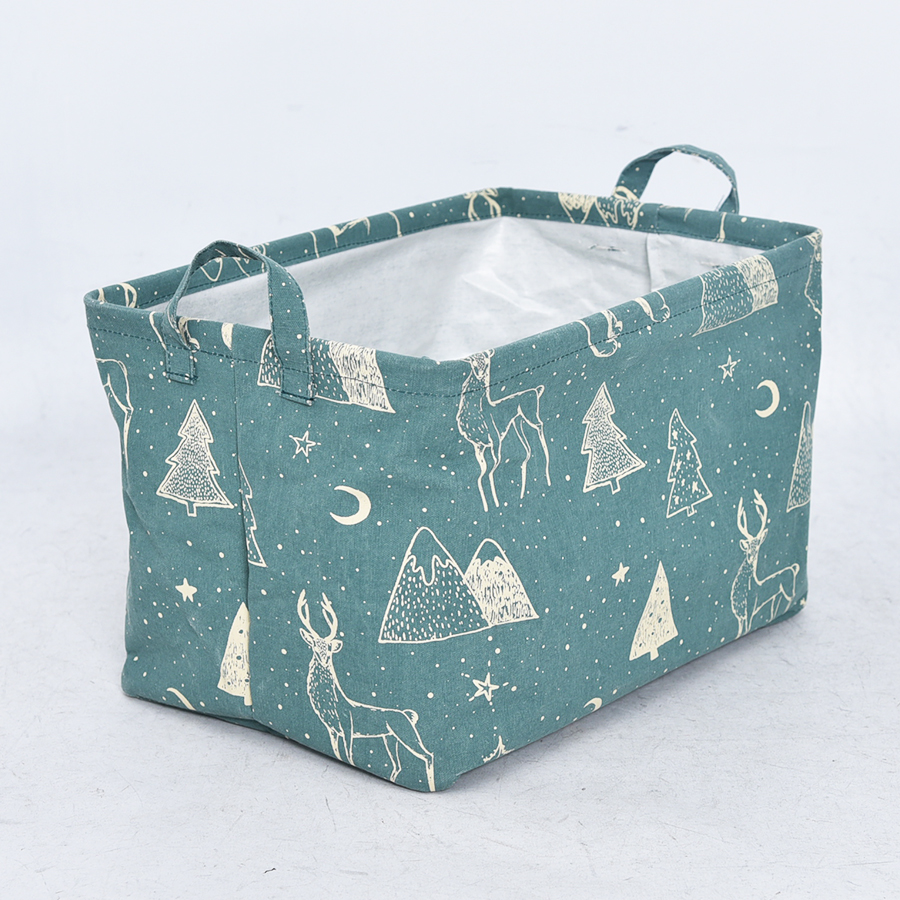 Foldable fabric storage cube