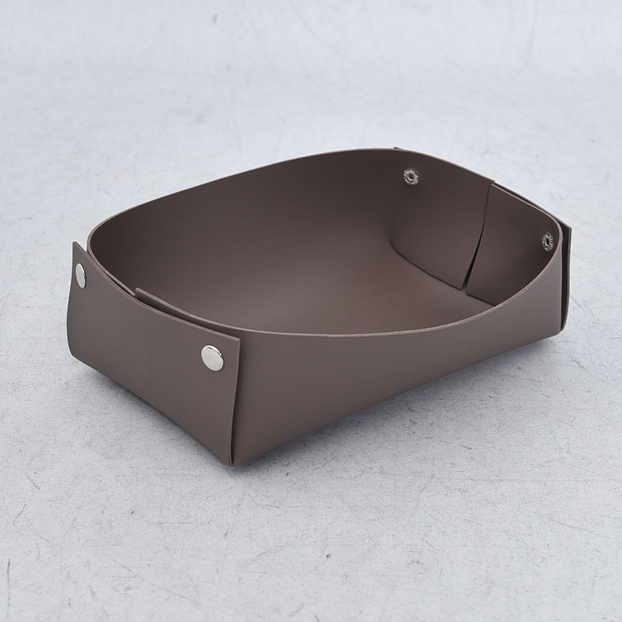 PU foldable storage basket