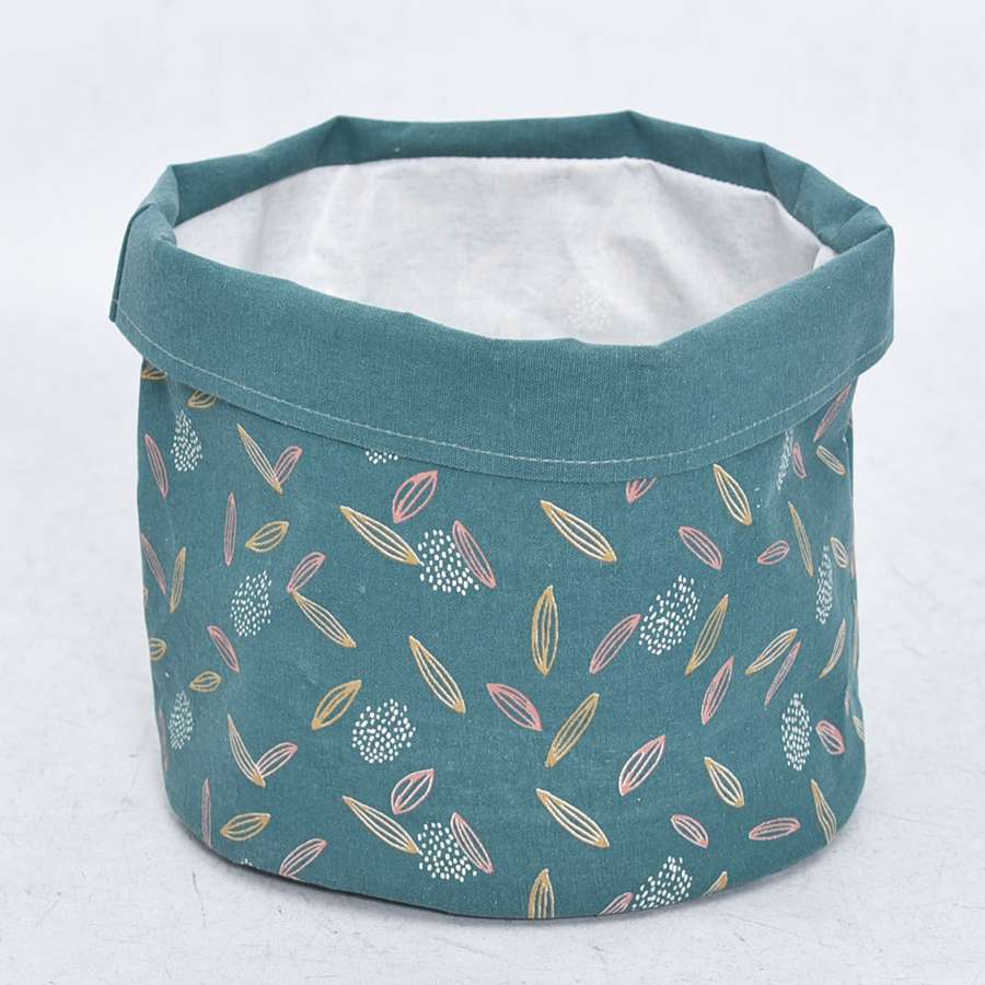 Foldable fabric storage bin