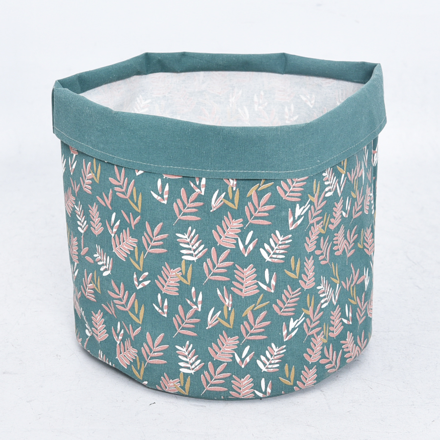Foldable fabric storage bin