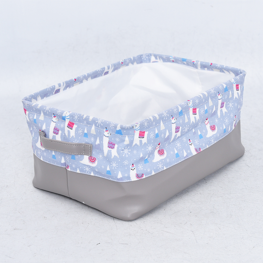 Foldable fabric storage cube