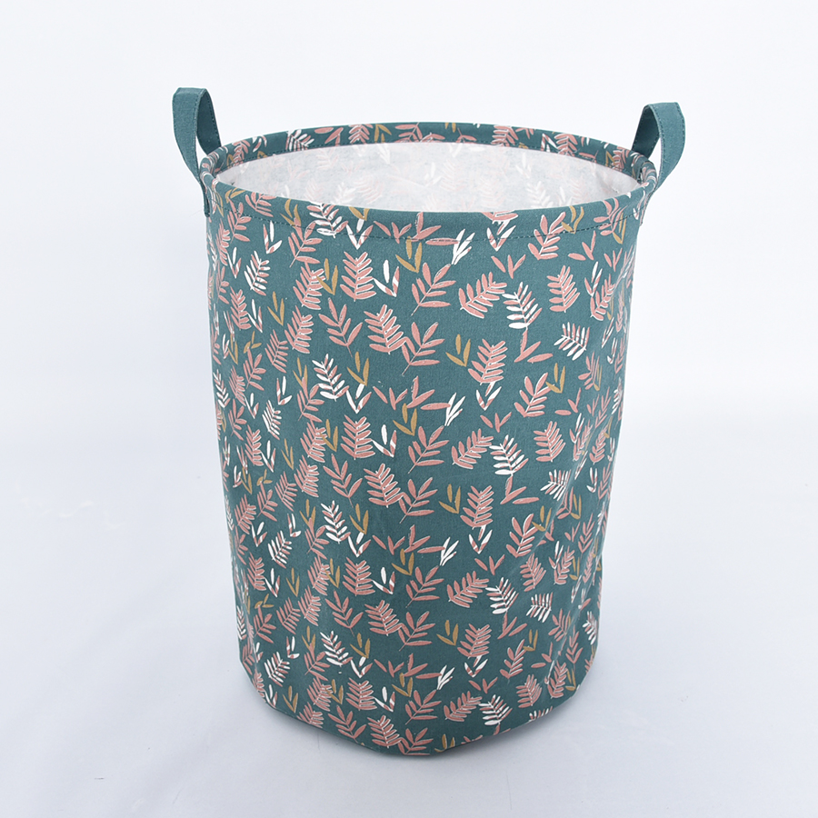 Foldable fabric storage bin hamper