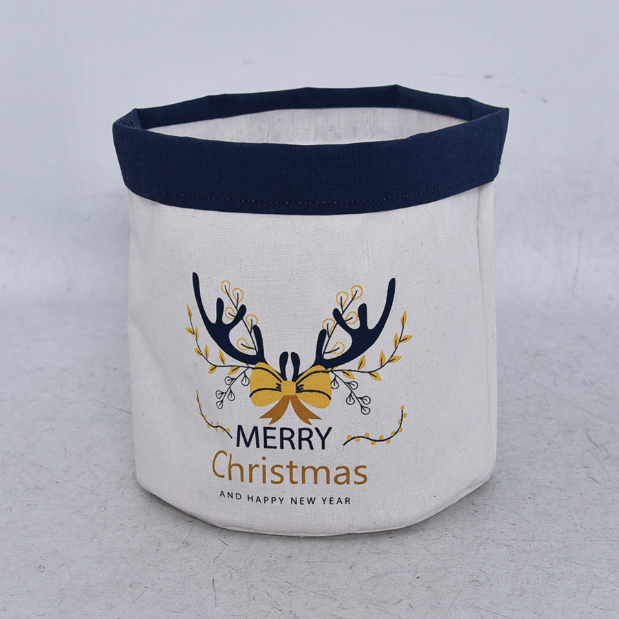 Foldable fabric storage bin