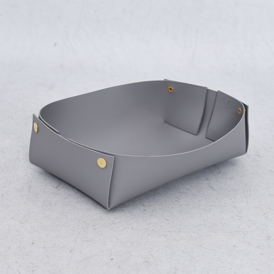 PU foldable storage basket