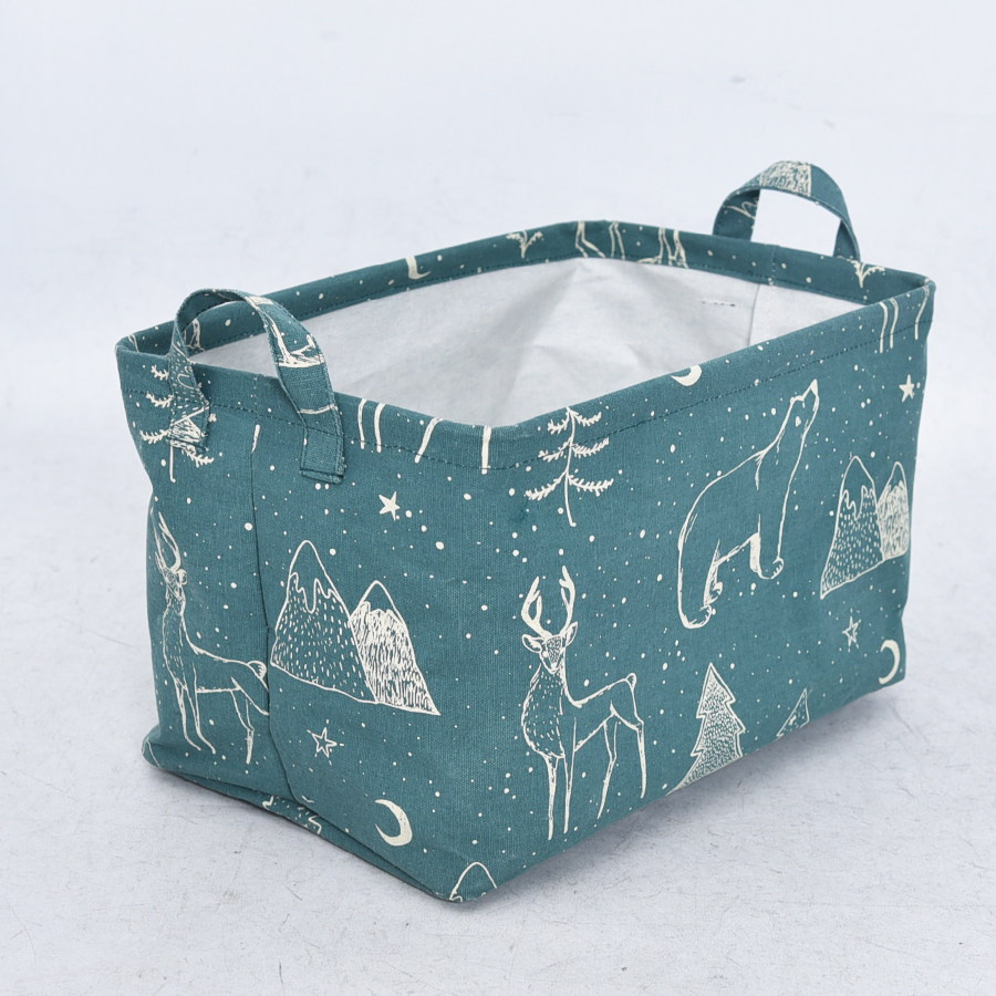 Foldable fabric storage cube