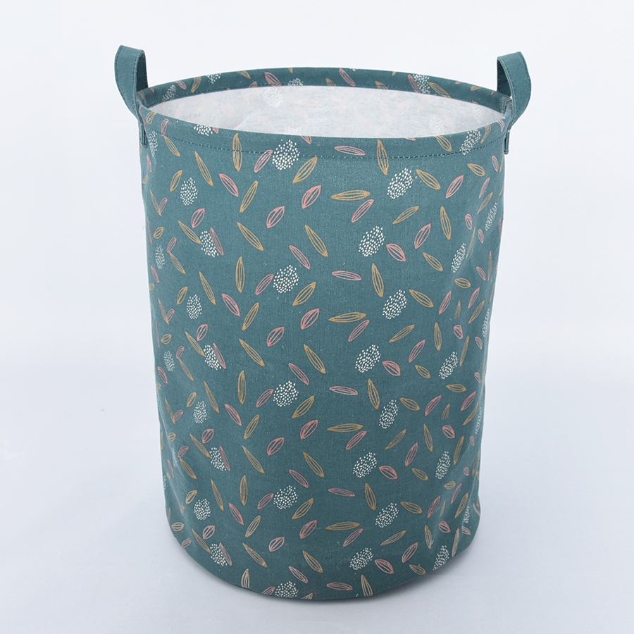 Foldable fabric storage bin hamper