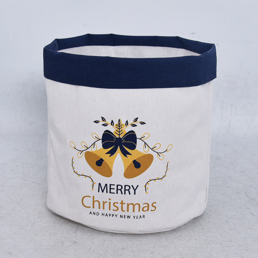 Foldable fabric storage bin