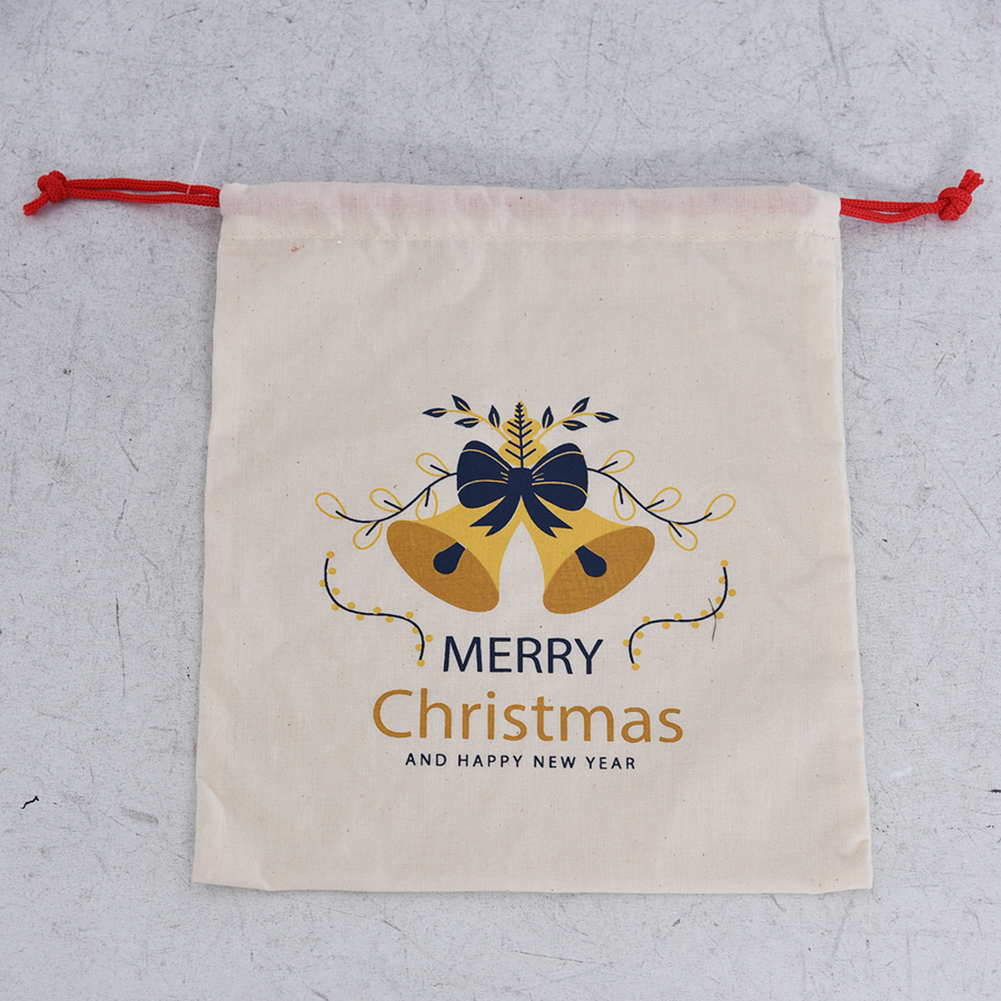 Cotton bag with drawstring