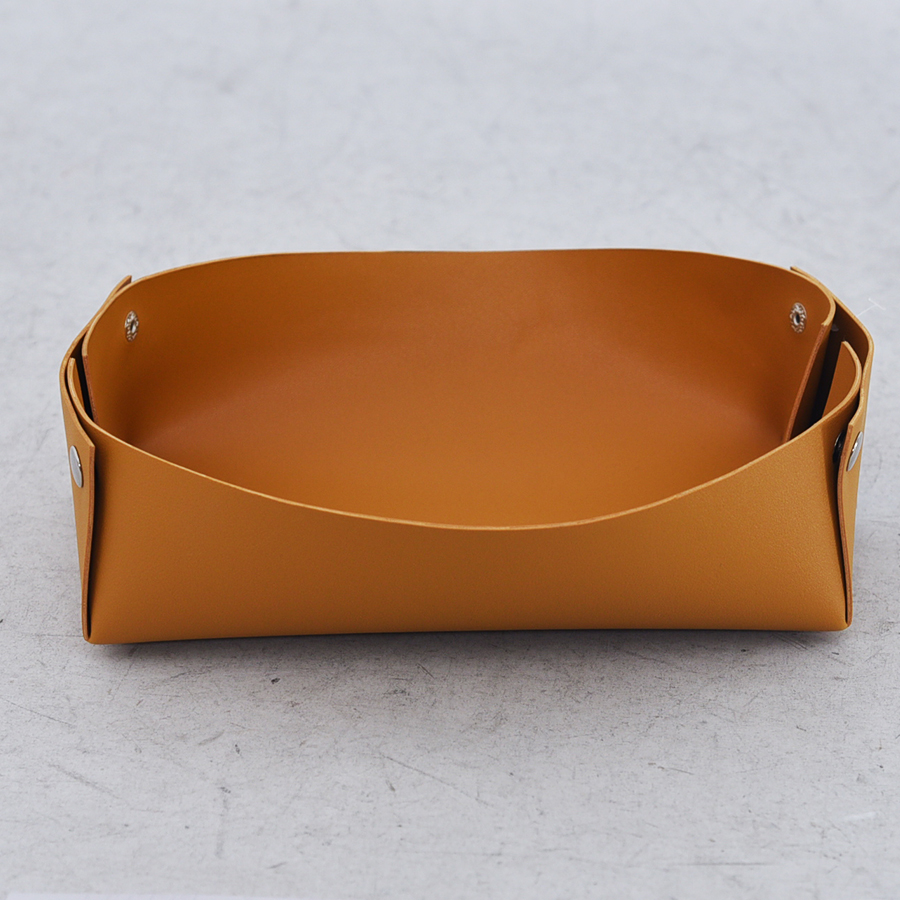 PU foldable storage basket