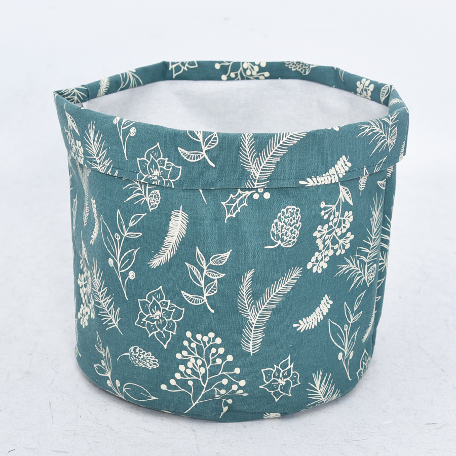 Foldable fabric storage bin