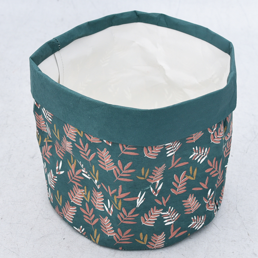 Foldable fabric storage bin